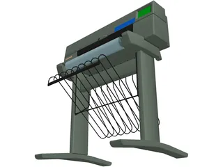 HP450C Plotter 3D Model preview