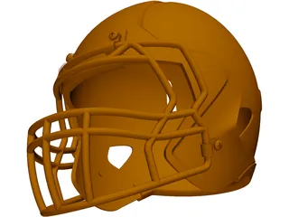 Football Helmet 3D Model preview