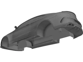 Mercedes-AMG C63 Coupe Body 3D Model preview