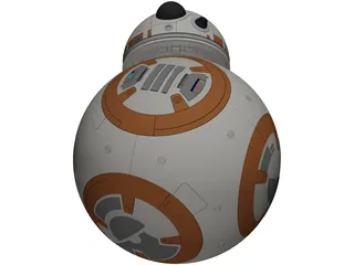 BB-8 Star Wars 3D Model preview