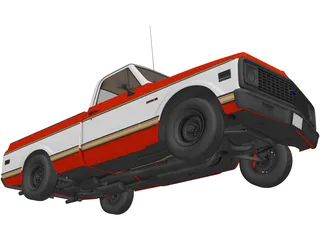 Chevrolet Silverado SS (2002) 3D Model preview