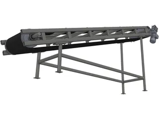 Belt Conveyor 3D Model preview