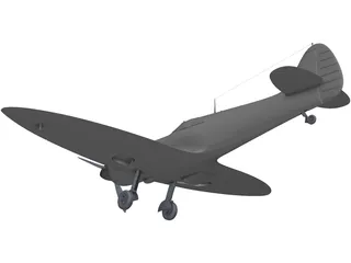 Supermarine Spitfire 3D Model preview
