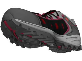 Hiking Boot 3D Model preview