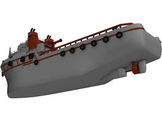 Tugboat 3D Model preview