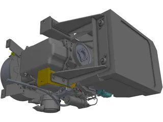 Perkins 1104A-44T Engine 3D Model preview