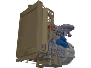 Perkins 403D-11 Engine 3D Model preview
