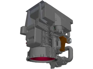 Perkins 403D-15 Engine 3D Model preview