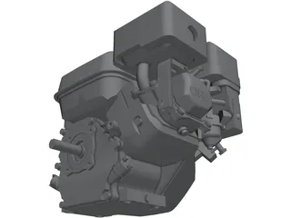 Honda GS200 Engine 3D Model preview