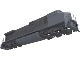 GE Dash 9 3D Model preview