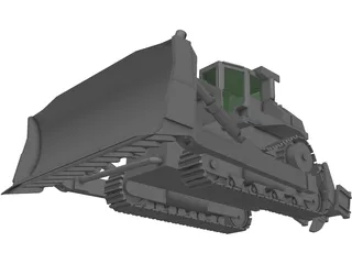 Caterpillar D8 Bulldozer 3D Model preview