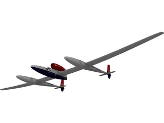 Virgin Atlantic GlobalFlyer 3D Model preview