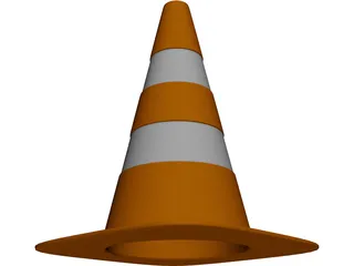 Traffic Cone 3D Model preview