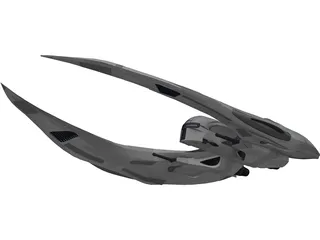 Cylon Raider 3D Model preview