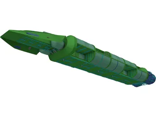 Cylon Tanker 3D Model preview