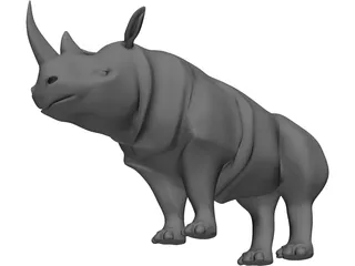 Rhinoceros 3D Model preview