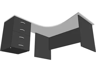 Desk 3D Model preview