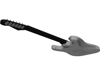 Electric Guitar 3D Model preview
