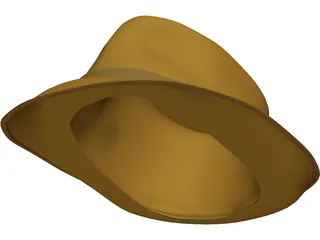 Fedora Hat 3D Model preview