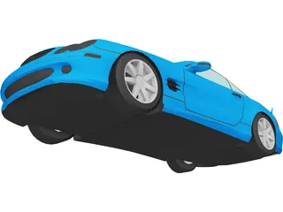 Mercedes-Benz SL500 3D Model preview