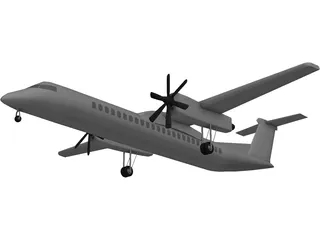 Bombardier Q400 3D Model preview