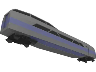 Train 3D Model preview