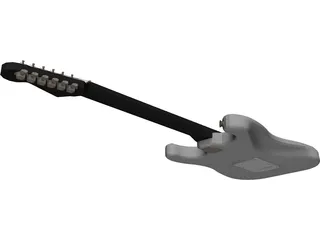 Fender Guitar 3D Model preview