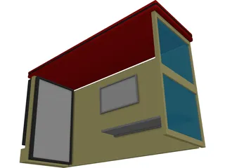 Bus Stop 3D Model preview