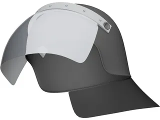 Anti-Riot Police Helmet 3D Model preview