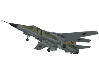 MiG-23 Flogger 3D Model preview