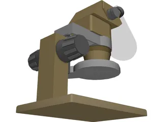 Single Dioptor Stereo Mcroscope 3D Model preview