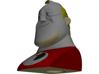 Mr. Incredible Head 3D Model preview