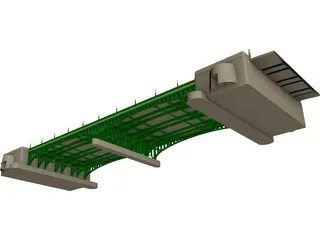 European Bridge 3D Model preview