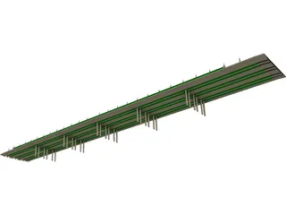 European Bridge 3D Model preview