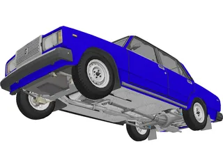 VAZ 2107 3D Model preview