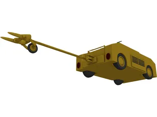 Plane Tug 3D Model preview