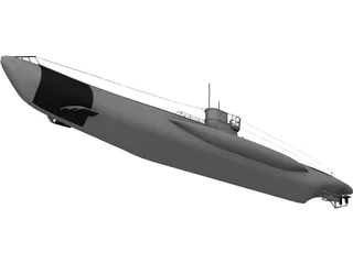U boot VII 3D Model preview