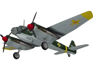 Junkers Ju 88A-4 3D Model preview