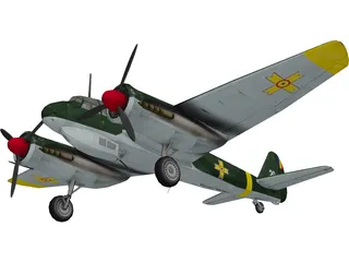 Junkers Ju 88C-2 3D Model preview
