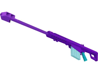 Barret M-85 3D Model preview
