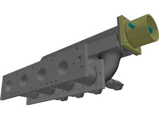 Honda CRX-Civic 84-87 Performance Intake Manifold 3D Model preview