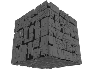 Borg Cube 3D Model preview