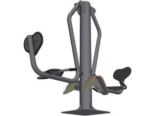 TR-4A Fitness Equipment 3D Model preview