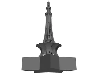 Minar E Pakistan 3D Model preview
