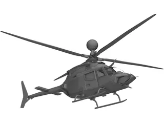 Bell OH-58 3D Model preview