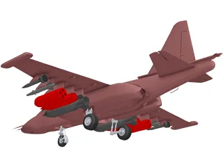 Sukhoi Su-25 Frogfoot 3D Model preview