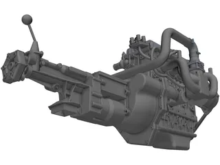 Ford Zetec Engine 3D Model preview