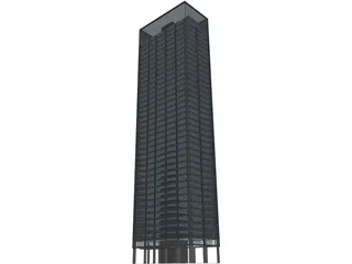Seagram Tower 3D Model preview