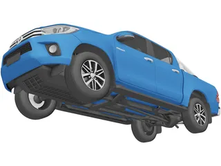Toyota Hilux Double Cab (2016) 3D Model preview