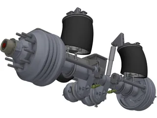 HT300-19-004 Hendrickson Suspension 3D Model preview